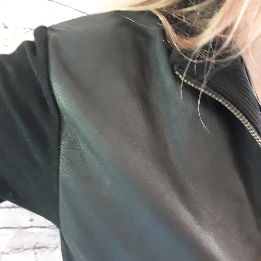 SALE HP! DIESEL BLACK GOLD Leather Panelled Jacket - Picture 3 of 8